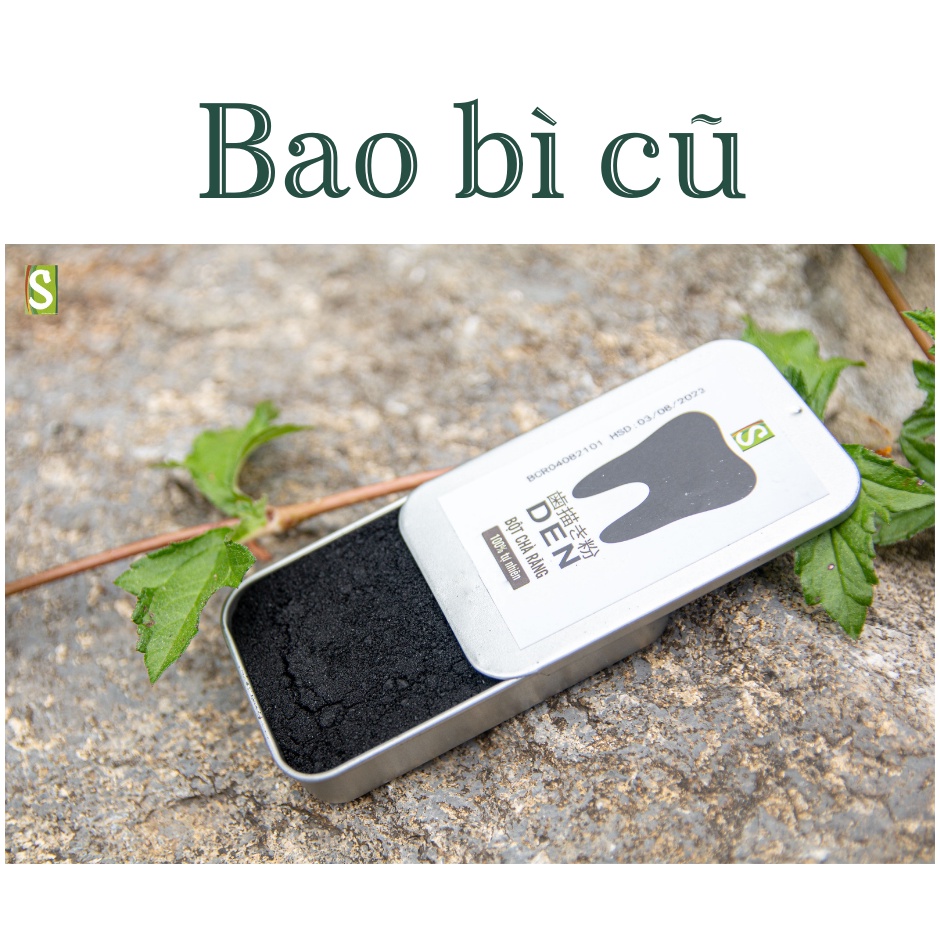 Bột Chà Răng DEN - Bột chà răng than tre hoạt tính - hũ nhỏ tiện lợi