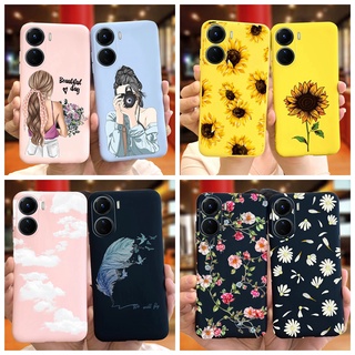 Ốp Điện Thoại TPU Dẻo Màu Sắc Ngọt Ngào Họa Tiết Hoa Hướng Dương Xinh Xắn Cho Vivo Y16 4G 2022 VivoY16