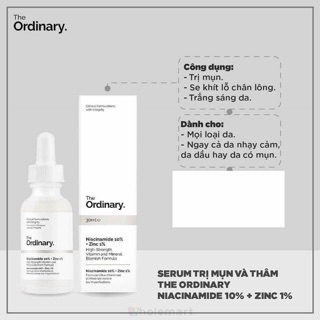 (Ảnh thật) SERUM NIACINAMIDE T.O