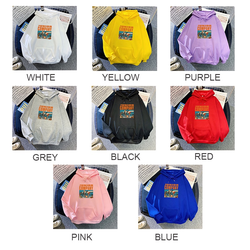 Áo khoác sweater AOKANG có mũ trùm đầu dáng rộng in hoạt hình phong cách Hàn Quốc cho nam