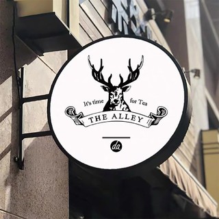 Hộp đèn quảng cáo treo tường không hút nổi - tròn