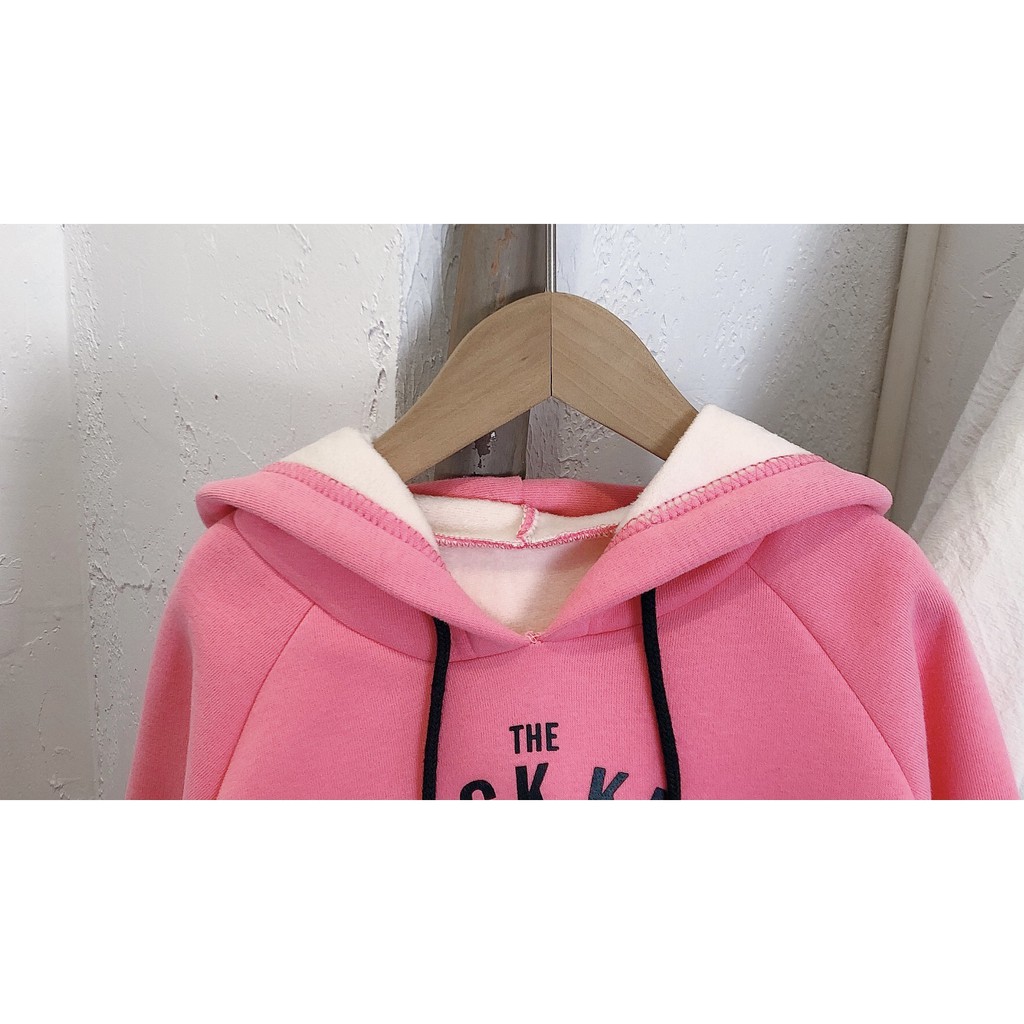 Áo Hoodies Có Nón Dài Tay Thời Trang Cho Bé Gái