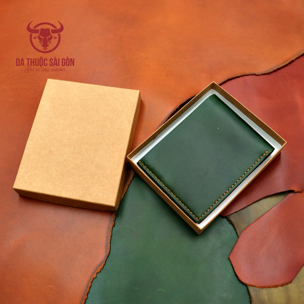 Hộp đựng ví màu giấy Kraft cao cấp - Da Thuộc Sài Gòn