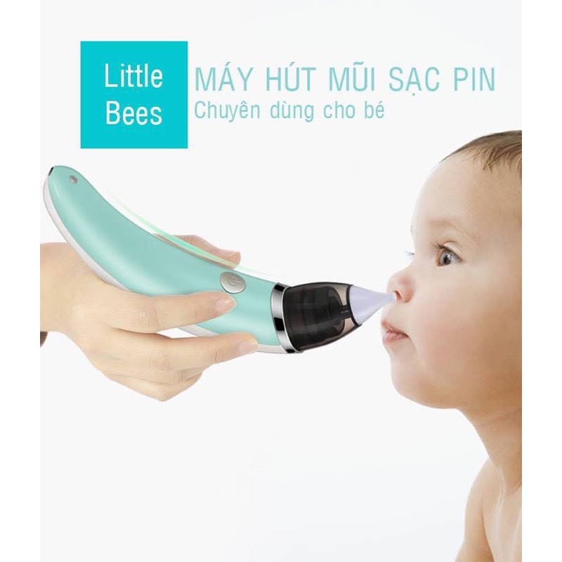 Máy hút mũi Little Bess 5 chế độ, máy hút mũi cầm tay tự động cao cấp cho bé - BH 12 tháng