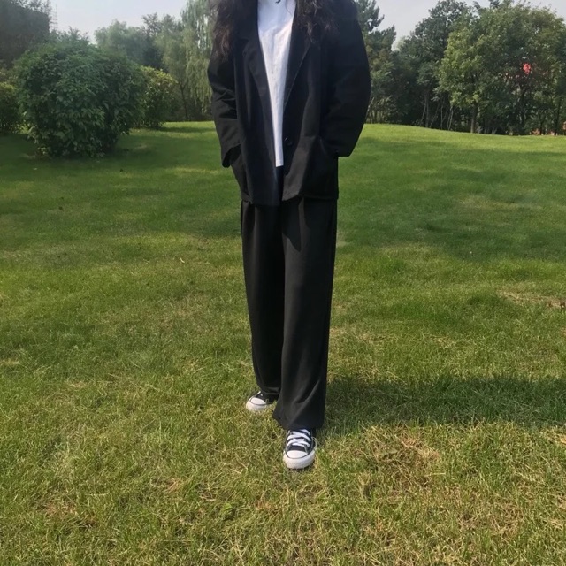 Áo blazer trơn màu vintage | BigBuy360 - bigbuy360.vn