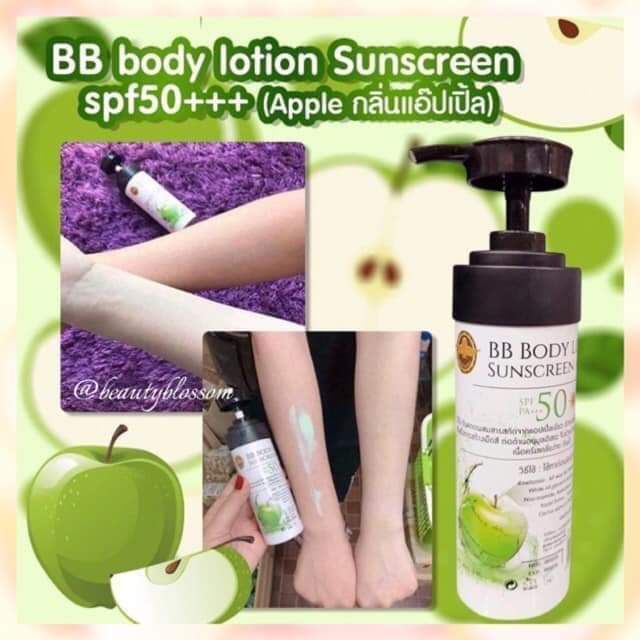 Dưỡng Trắng Make Up BB Body Lotion Sunscreen SPF PA+++ 50 Thái Lan.