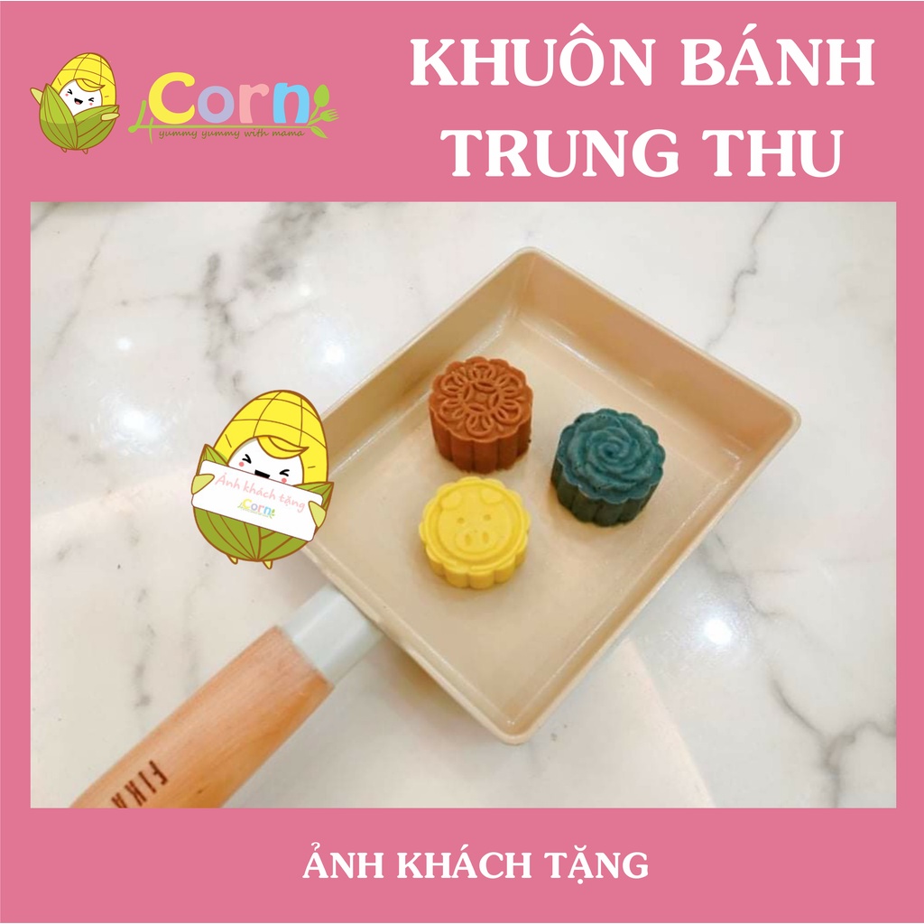 Bộ khuôn làm bánh trung thu cho bé (6 mặt - 50g)