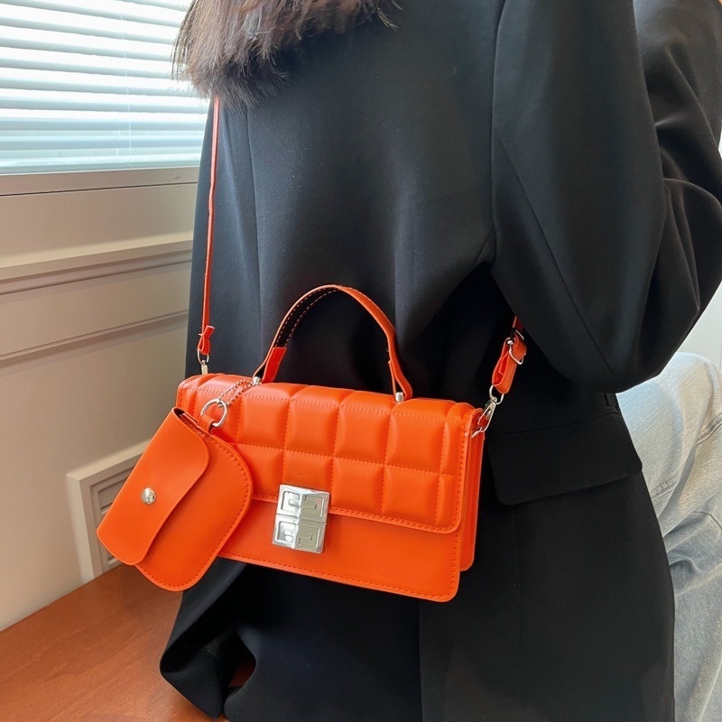 Túi Xách Đeo Vai Hình Vuông Nhỏ Màu Trơn Phong Cách Hàn Quốc NB00129