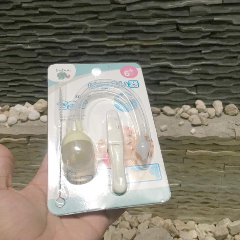 Dụng Cụ Hút Mũi Kèm Kẹp Gắp An Toàn Cho Bé Babuu
