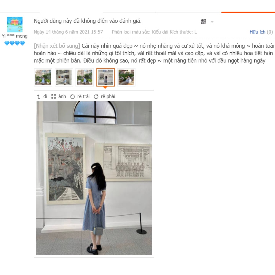 Đầm Xanh Sữa Họa Tiết Thêu Tay Nữ Tính Thích Hợp Cho Mùa Thu Đông