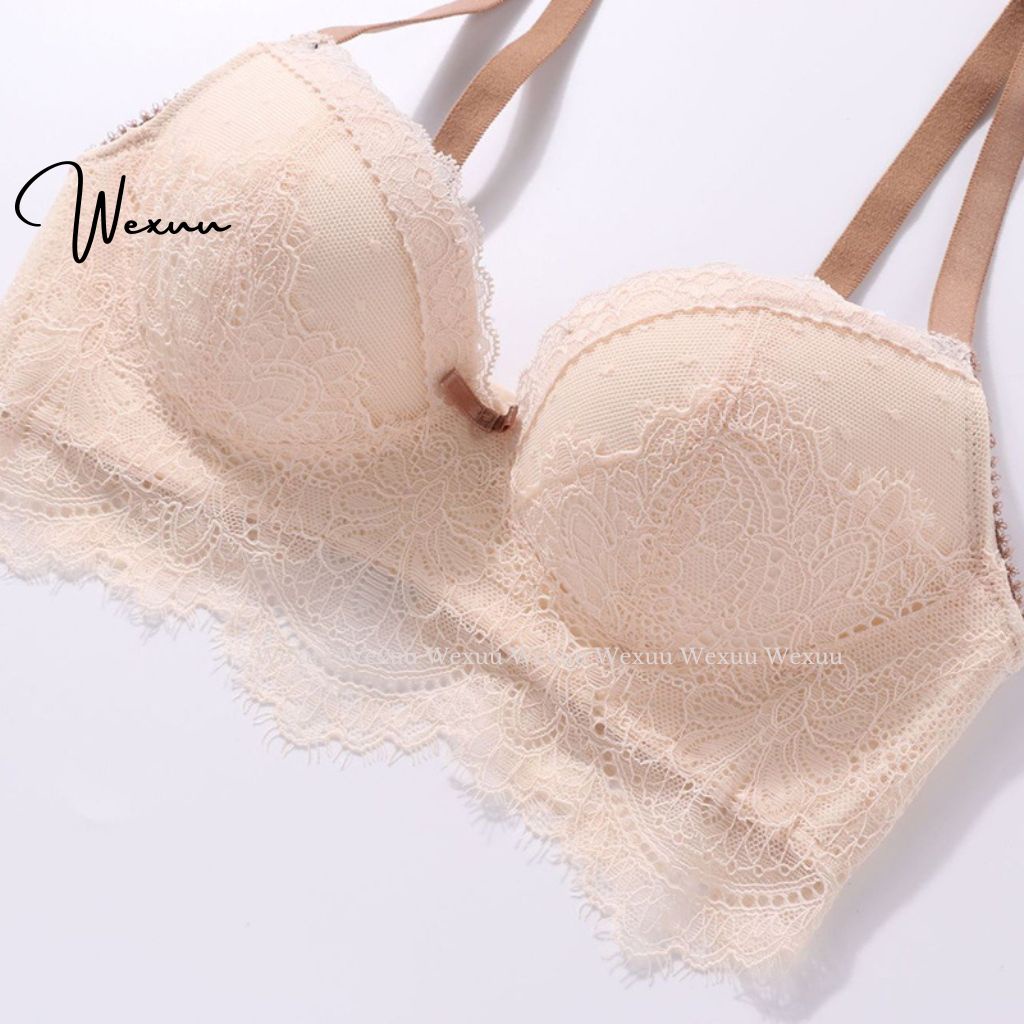Áo ngực nữ ren hoa mềm mại Wexuu Design thiết kế không gọng đệm vừa thoáng khí- AV31