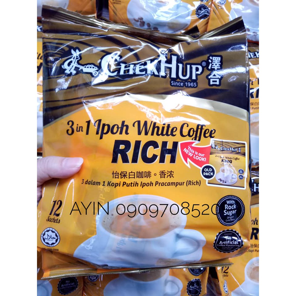 Cà phê trắng Chek Hup White Coffee Malaysia ( Rich ( King ) / Original / Coffee &Creamer / Less Sweet ) | BigBuy360 - bigbuy360.vn