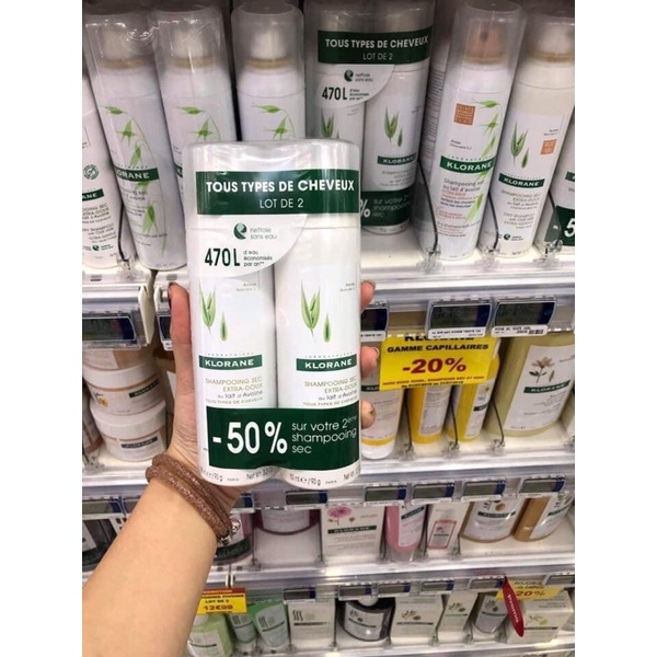 DẦU GỘI KHÔ KLORANE MẪU MỚI