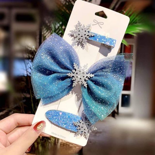 Combo 2 Set bím tóc Elsa