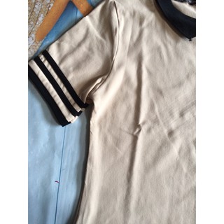 áo nữ len gân cổ bẻ tay viền ( kèm ảnh thật phía sau )