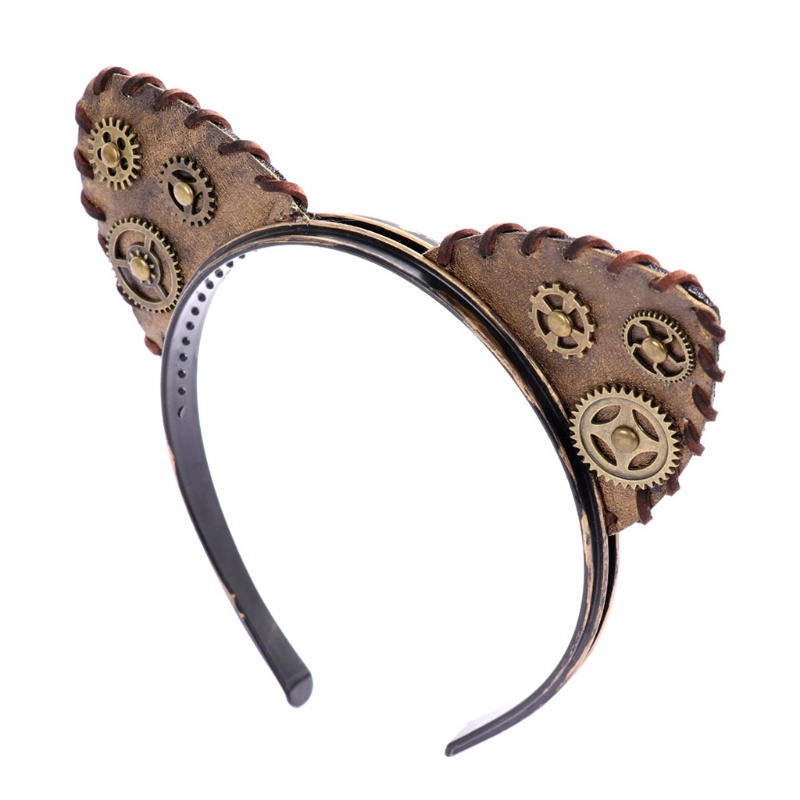 Băng Đô Tai Mèo Phong Cách Steampunk Halloween