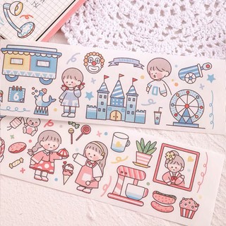 Tấm sticker dài dễ thương