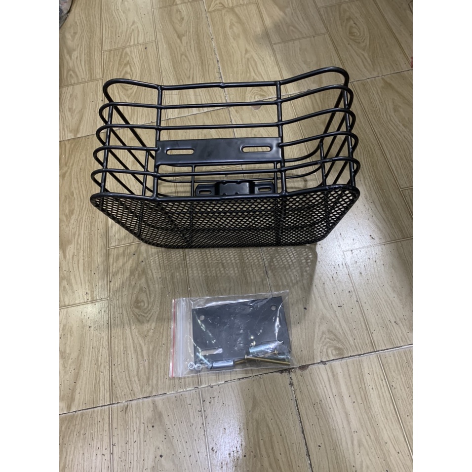 Rổ trước xe SCOOPY màu đen kiểu sọc