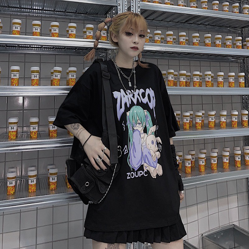 Áo thun tay lỡ Unisex NEKOSG, áo phông form rộng ATL71