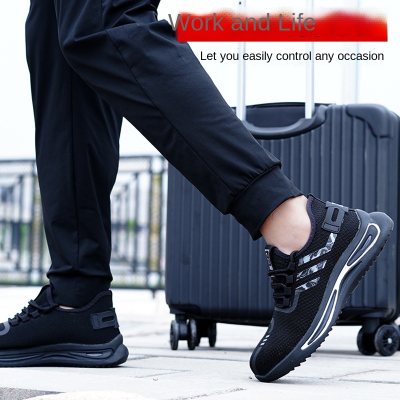 Giày Bảo Vệ Mũi Thép Siêu Nhẹ An Toàn Siêu Nhẹ Thoáng Khí Chống Va Đập Cho Nam Nữ