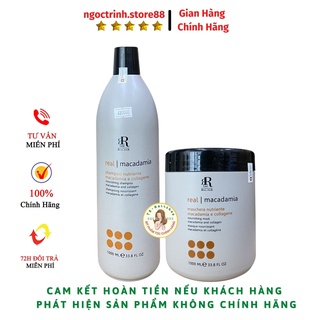 Kem ủ tóc collagen STAR MACADAMIA hấp xả phục hồi tóc đa năng kiềm dầu, dưỡng ẩm sạch gàu, hũ 1000ml