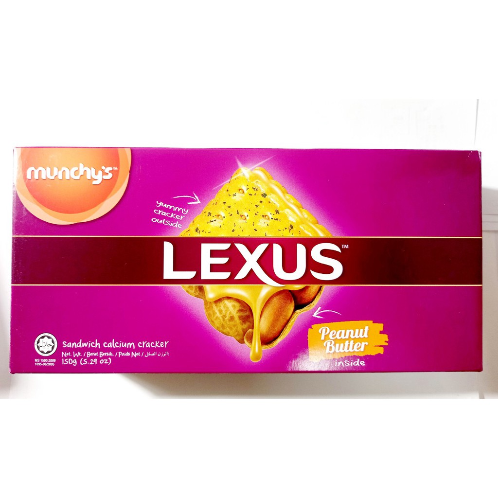 bánh qui bơ đậu phộng lexus, hộp 150gr malaysia.16.9.2021