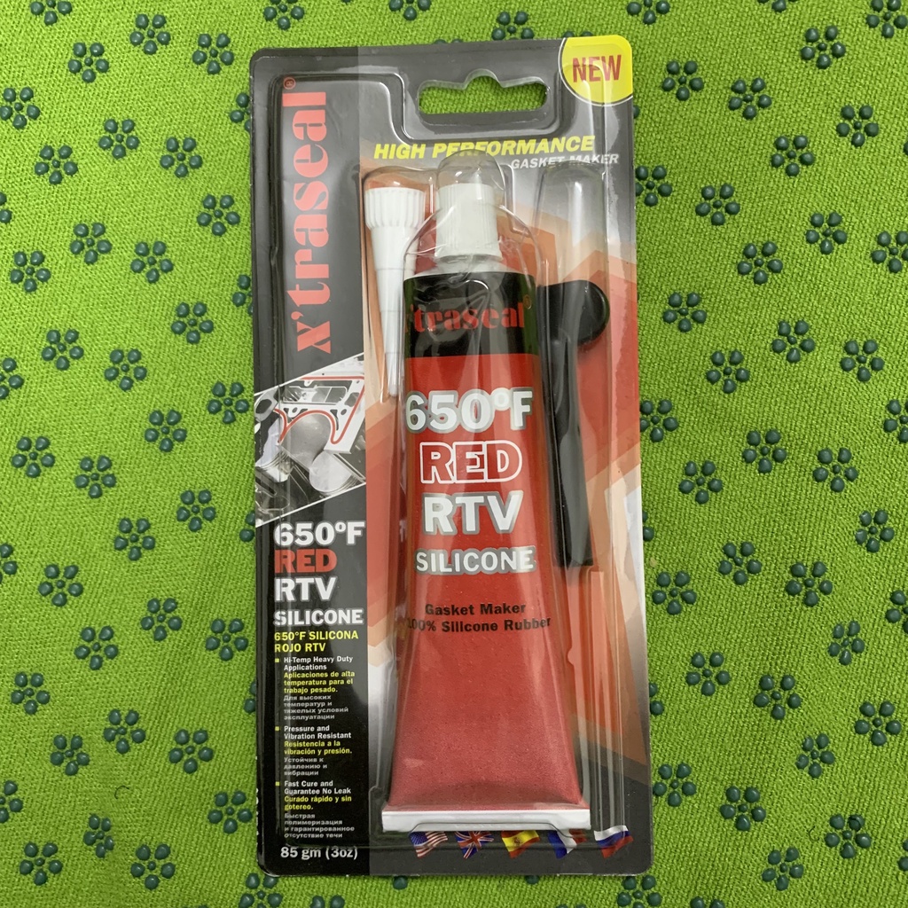 Keo tạo gioăng ron X’traseal 650°F Red RTV Silicone 85gr