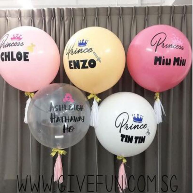 (SIZE ĐẠI) Bóng jumbo size to, bóng cỡ to 24inch kết dải bóng sinh nhật có video hình thật