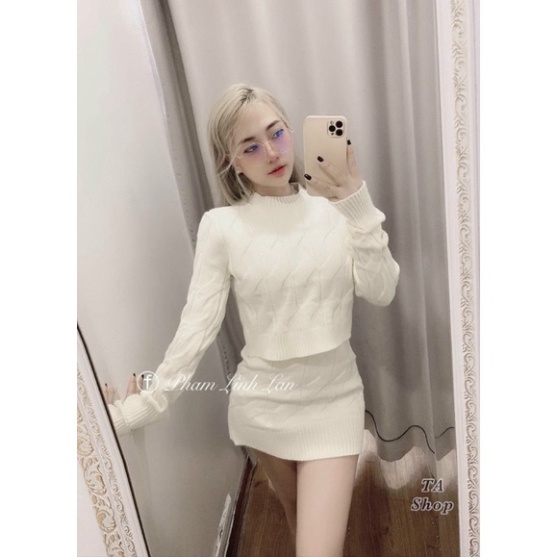 Set len thừng chân váy ôm body siêu đẹp - Hàng mới về