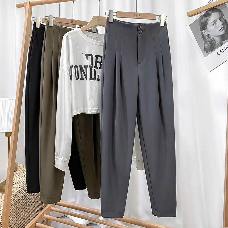 Quần Baggy Công Sở Cạp Liền 2 khuy_TLO00199