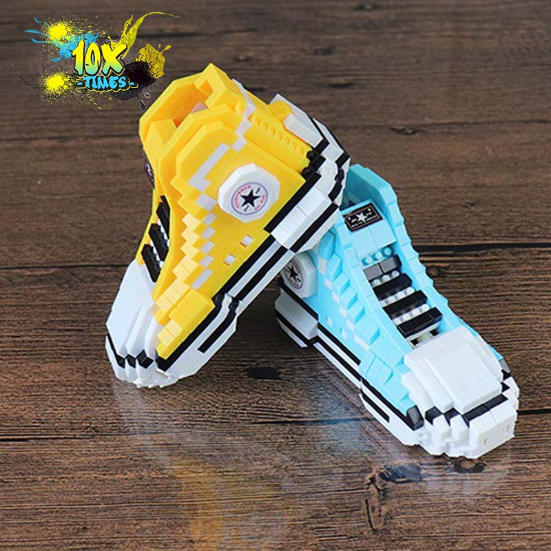 (cao 5,5cm) Lego 3d Giày conver nhiều màu dễ thương cute quà tặng bạn trai bạn gái, đồ decor siêu xinh