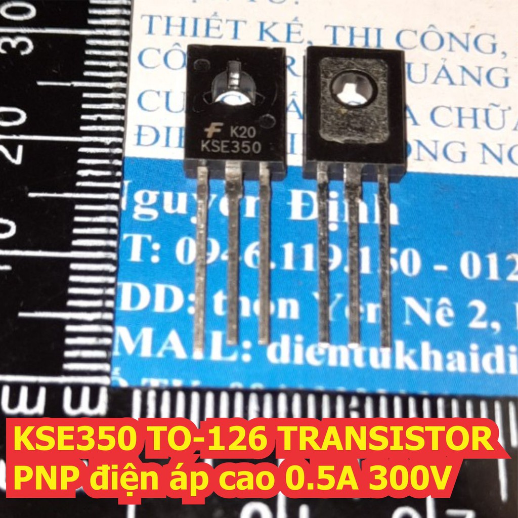 5 con KSE350 TO-126 TRANSISTOR PNP điện áp cao 0.5A 300V kde7304