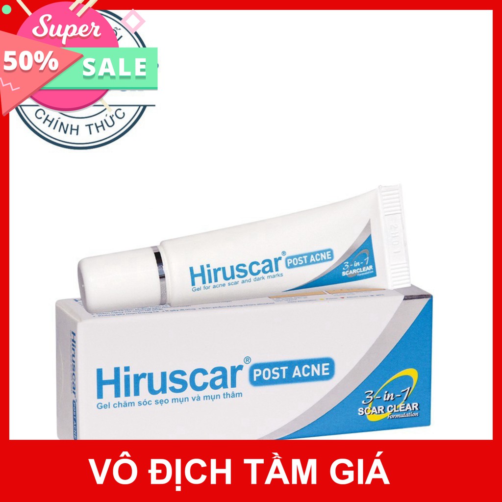 [CHÍNH HÃNG] Gel Chăm Sóc Sẹo Mụn Và Thâm Mụn Hiruscar Post Acne 5G