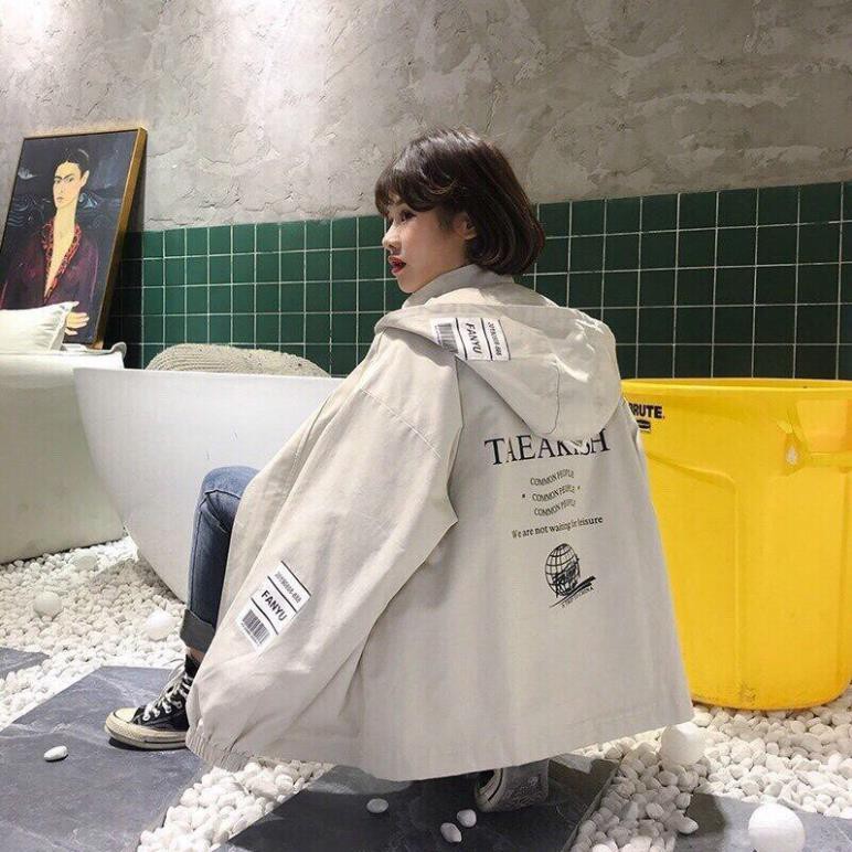 Áo Khoác Kaki Chống Nắng dành cho nam nữ và cặp đôi túi hộp LOKI SHOP , Unisex Form Rộng in lưng Jacket Ulzzang | BigBuy360 - bigbuy360.vn