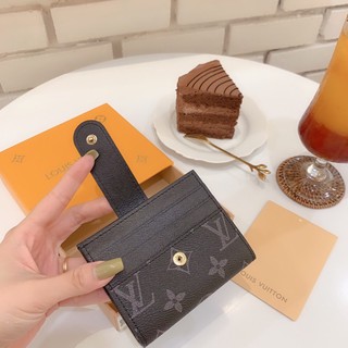 Ví mini da lv cúc bấm 4 màu fullbox