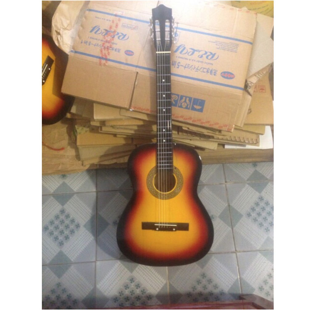 (MUA 1 ĐƯỢC 6) Đàn Guitar D Phổ Thông GC46 Full combo bao vải + bộ 6 d