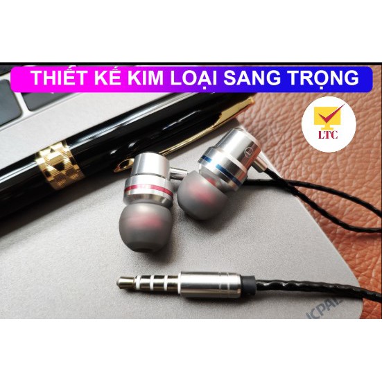 Tai nghe nhét tai 8D Super Bass EV2020 âm thanh khủng, nghe nhạc, giải trí, tai phone cho điện thoại, máy tính