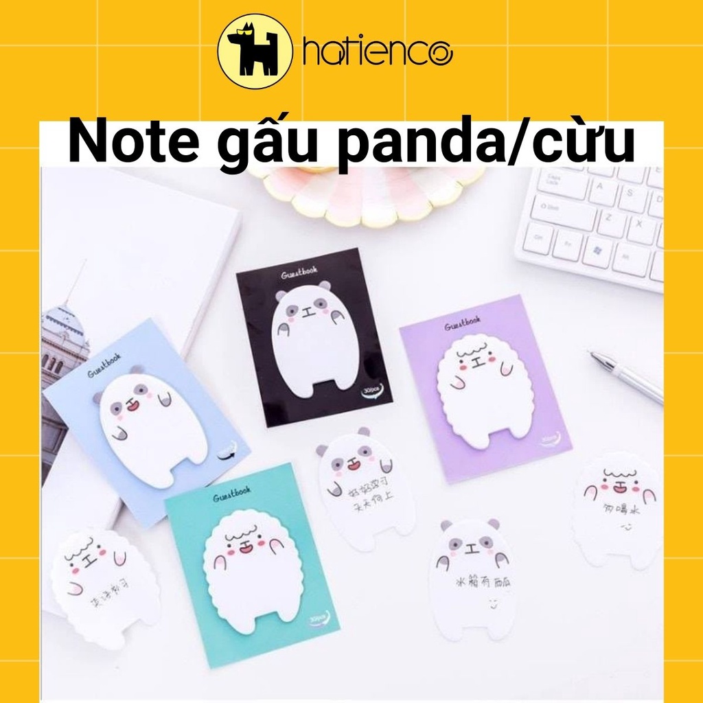 Giấy note, giấy ghi chú con cừu dễ thương