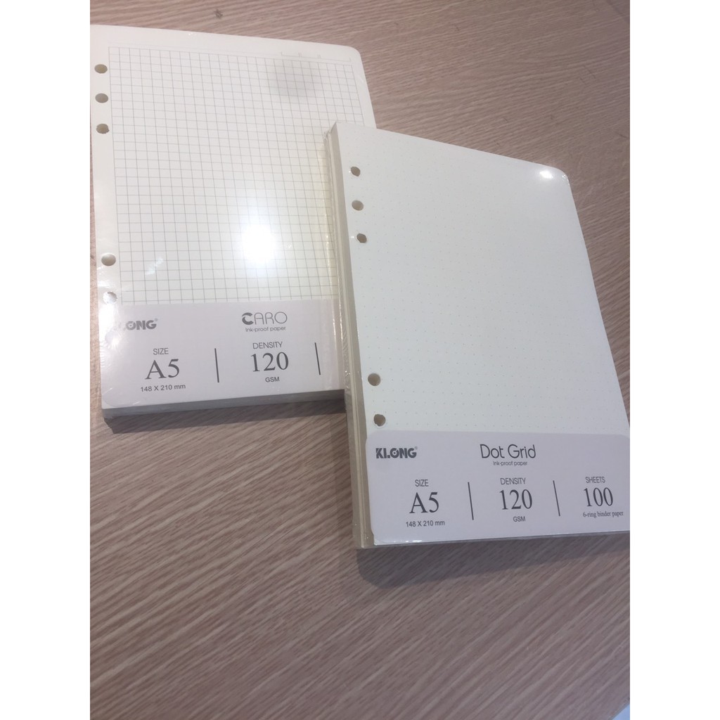 Combo ruột sổ caro, ruột dot grid 996-997