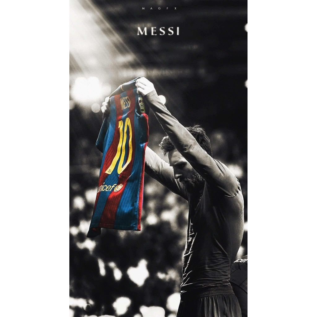 8 decal dán tường Messi khổ A4 20x30cm siêu đẹp