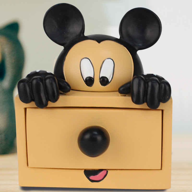 DONALD DUCK Hộp Đựng Trang Sức Kiểu Dáng Hoạt Hình Disney Dễ Thương