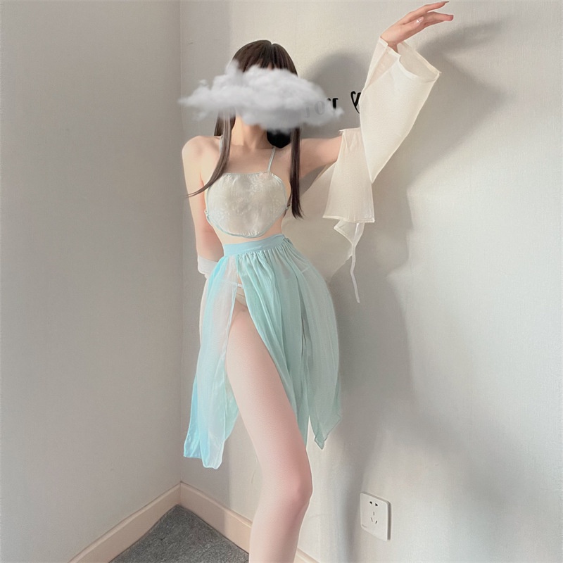 Bộ Đồ Ngủ Vải Voan Thêu Họa Tiết Phong Cách Cổ Điển Quyến Rũ Dành Cho Nữ 2022