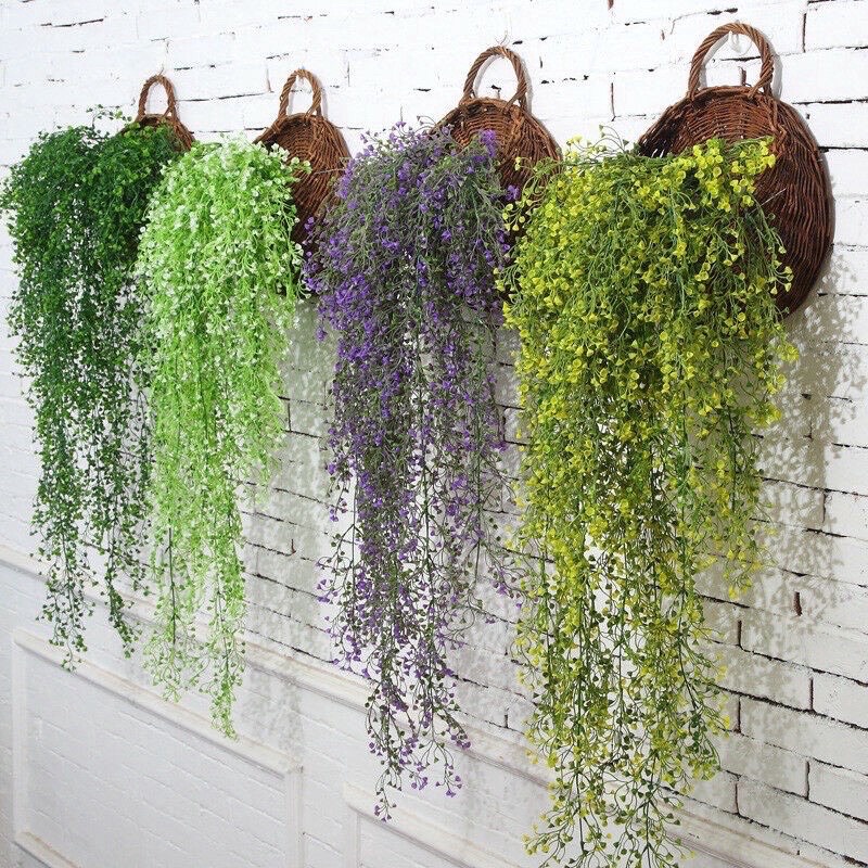Hoa nhựa treo tường-cụm chuông rủ trang trí ,decor ,điểm bình hoa