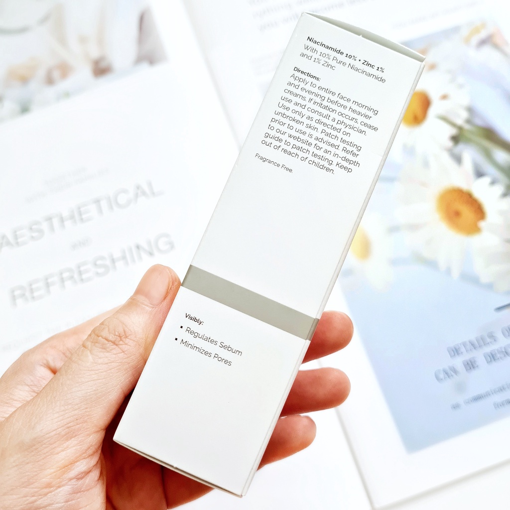 Serum Niaciamide 10% + Zinc 1% The Ordinary_ tinh chất giúp sáng da và thu nhỏ lỗ chân lông