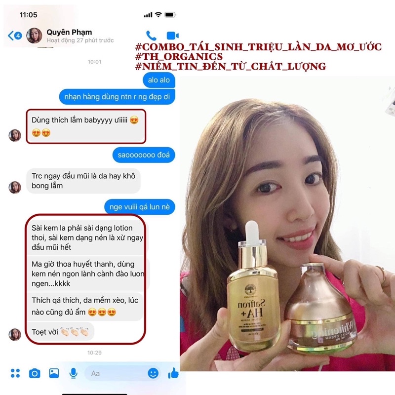 Kem Face Cấy Trắng chiết xuất Saffron noãn ong Whitening Facial Cream TH ORGANICS