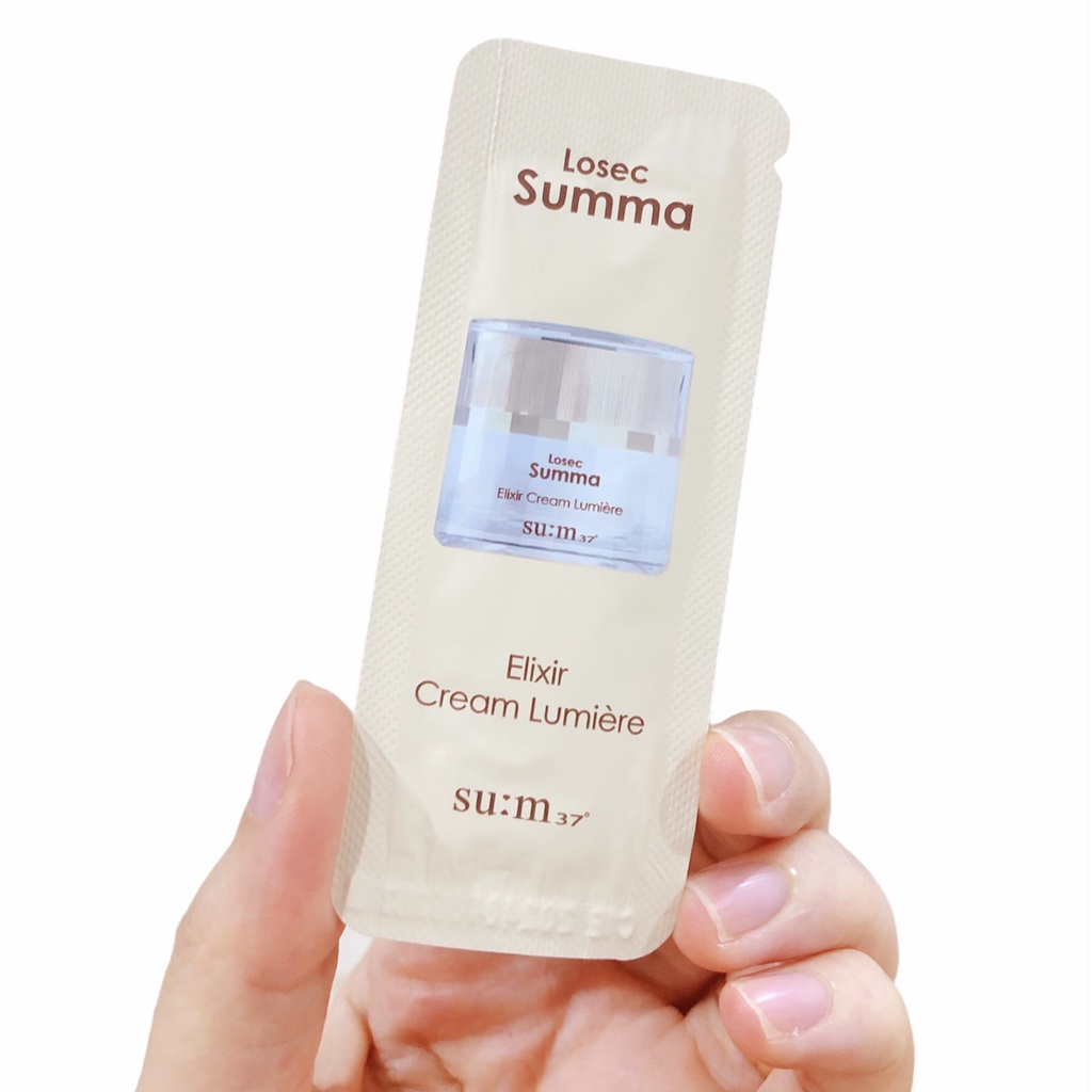 Gói kem dưỡng trắng, chống lão hóa, mờ thâm sạm nám tàn nhang Sum37 losec summa elixir cream lumirie