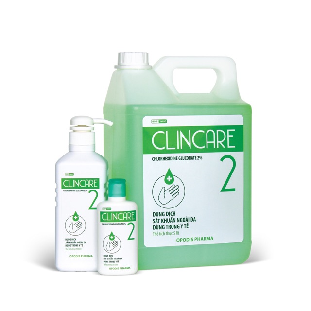 Clincare 2 - 500ml (kèm 01 vòi) nước sát khuẩn tay nhanh