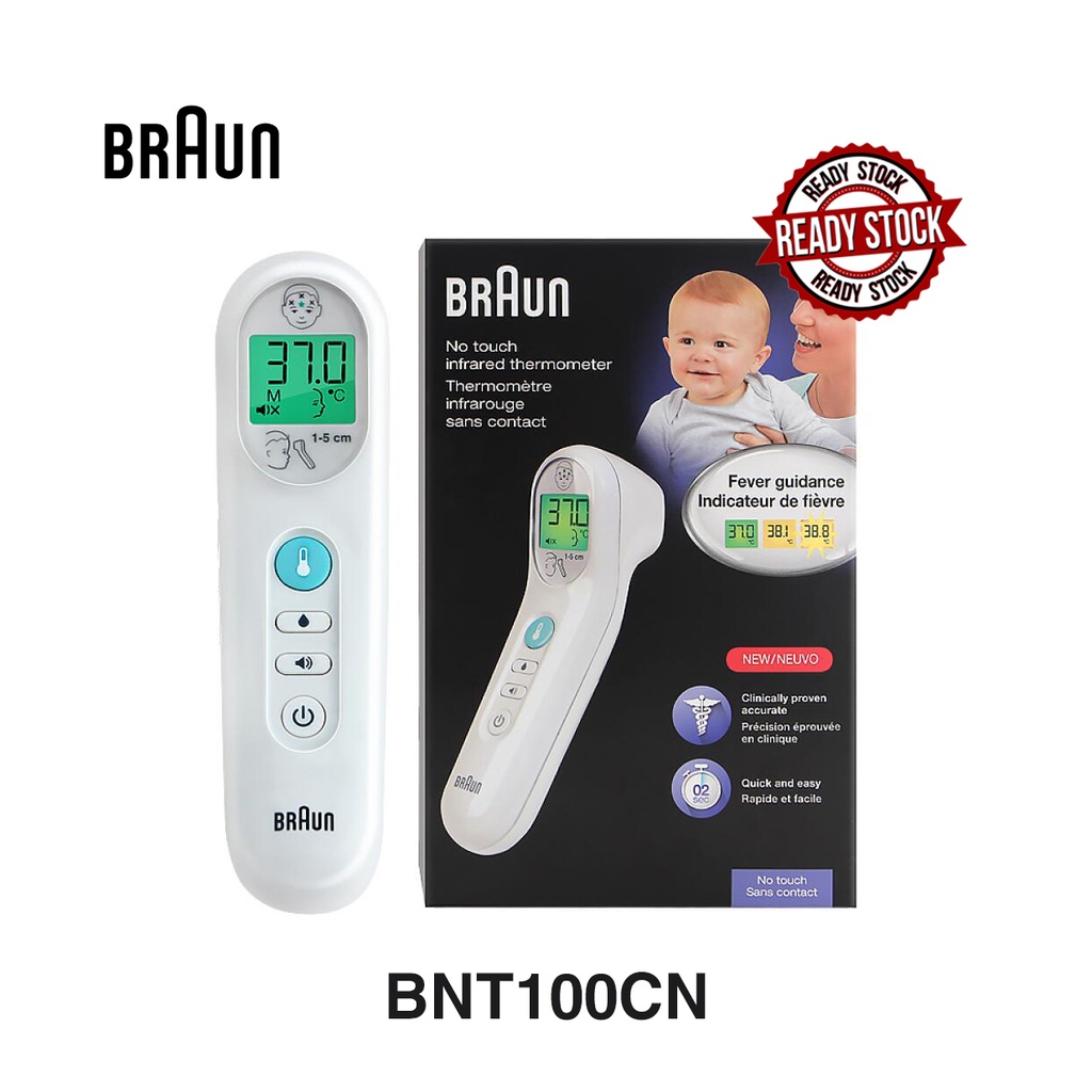 [Chính hãng] (Đo Trán) Nhiệt kế hồng ngoại đa năng không chạm Braun BNT100