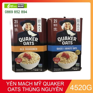 Combo 2 thùng yến mạch Quaker Oats 4,52kg
