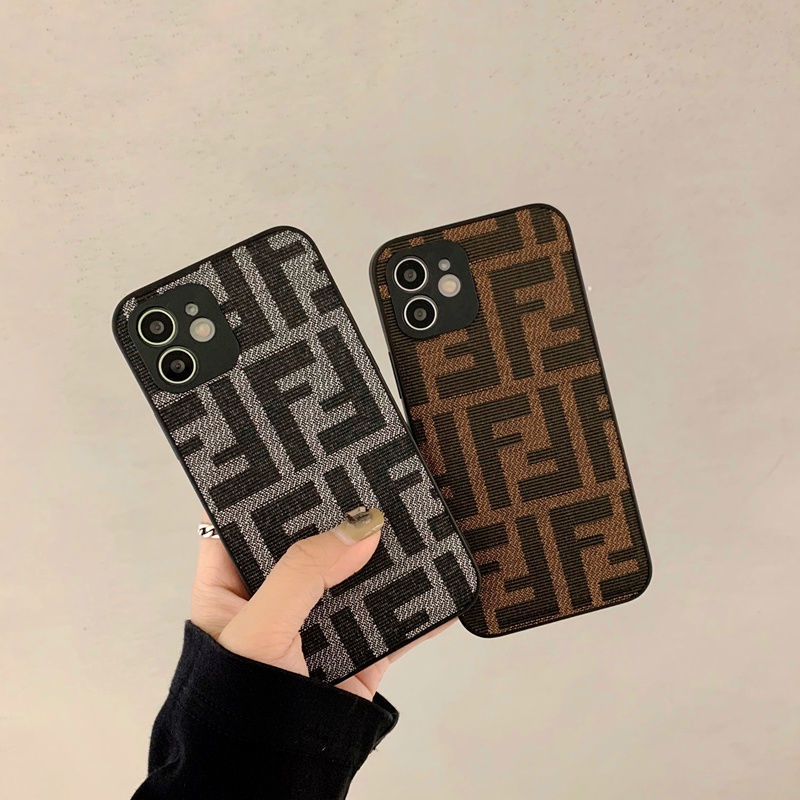 ! Fendi! Ốp Điện Thoại Sang Trọng Cho iPhone 12/12Pro 12 11 Pro Max iPhone 7/8 Pro X XR XS